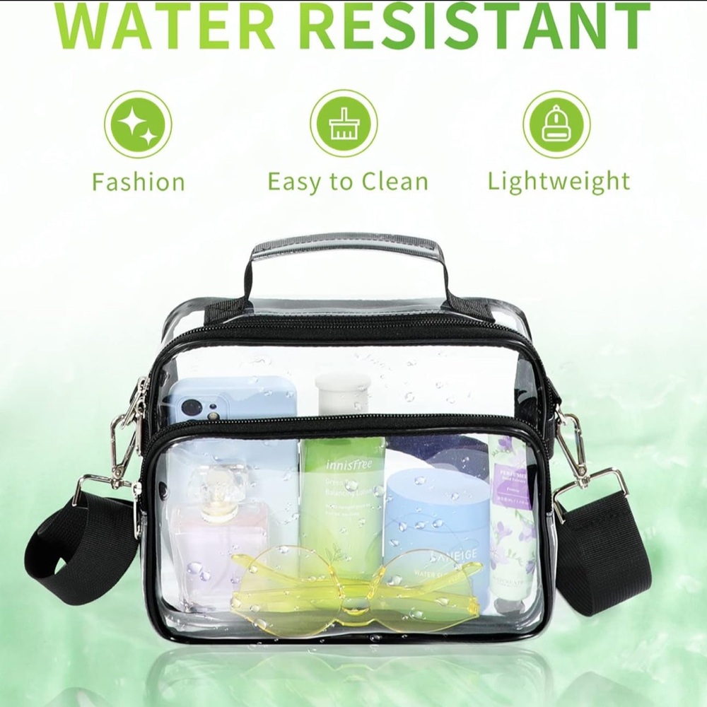 Clear Crossbody Messenger Bag Purse Concert Festival Stadium  *NEW* - Picture 5 of 9